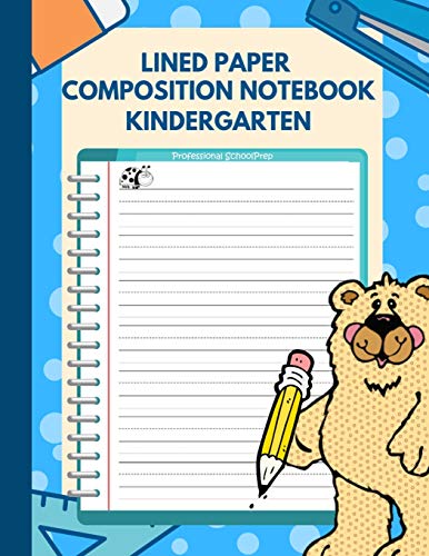 Stock image for Lined Paper Composition Notebook Kindergarten: Cute Primary journal book for elementary school kids (preschool, grades k-2) to practice creative writing story or improve handwriting. Lined paper pads 8 1/2 x 11 (dotted midline) for sale by Revaluation Books