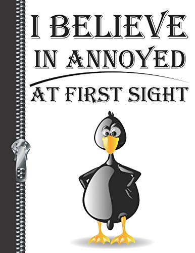 Beispielbild fr I Believe in Annoyed at First Sight: Funny Personalized College Ruled Watermarked Quote Paper Composition Writing Notebook zum Verkauf von Buchpark