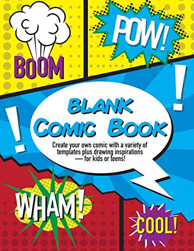 Imagen de archivo de Blank Comic Book: Create Your Own Comic with a Variety of Templates plus Drawing Inspirationsfor Kids or Teens a la venta por Revaluation Books