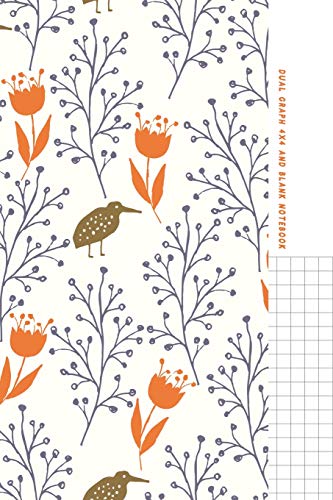 Beispielbild fr Dual Graph 4x4 and Blank Notebook: Half Graph Paper 4x4 (four squares per inch 0.25" x 0.25") And Half Blank Paper on Same Page: Quadrille, Coordinate, Quad Ruled, Isometric Graph Grid and Math Paper Journal Notebook Organizer zum Verkauf von Revaluation Books