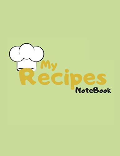 Stock image for My Recipe Notebook: Large Journal to Record your Recipes, 4 sections per line page , Ingredients, Cooking and Instructions. 8.5 X 11 inches for sale by Revaluation Books