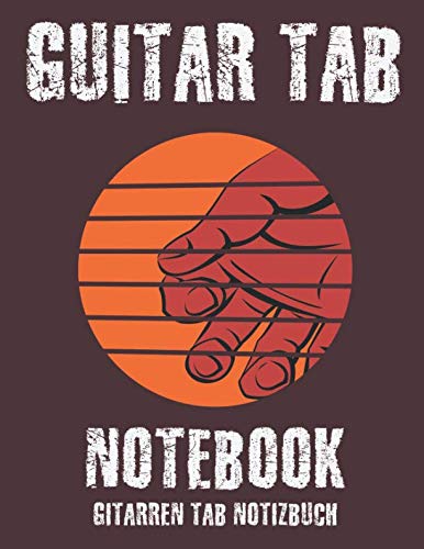 Stock image for Guitar Tab Notebook - Gitarren TAB Notizbuch: Grosses Notizbuch fuer Gitarristen mit blanko Tabs, um Tabulatur fuer Gitarre zu notieren, 120 Seiten, 8,5x11" for sale by Revaluation Books