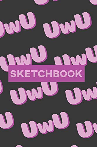 9781091418790: Sketchbook: UwU Cuteness Overload Purple Pink Typography Meme [Idioma Ingls]