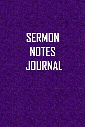 Imagen de archivo de Sermon Notes Journal: 52 Week Spiritual Growth Diary of Biblical Preaching a la venta por Revaluation Books