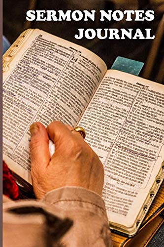 Beispielbild fr Sermon Notes Journal: 52 Week Spiritual Growth Diary of Personal Christian Maturity zum Verkauf von Revaluation Books