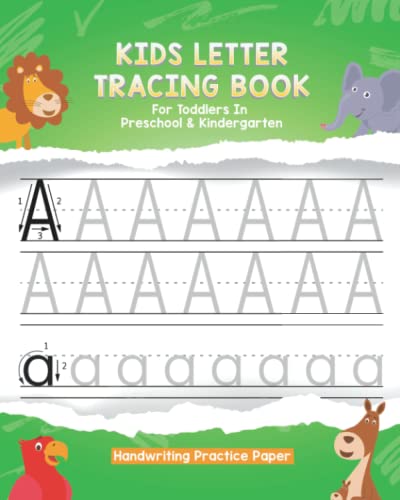 Stock image for Kids Letter Tracing Book For Preschool & Kindergarten Toddlers Handwriting Practice Paper: Alphabet ABC Writing & Learning Workbook For Travel Ages 3-5 for sale by ThriftBooks-Dallas