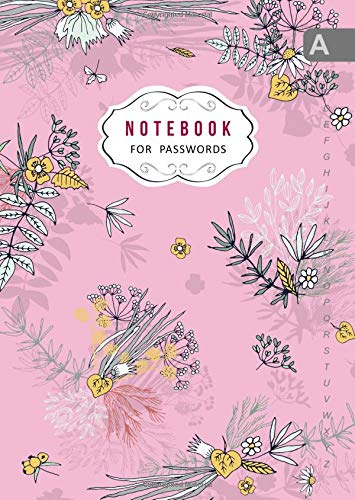 Beispielbild fr Notebook for Passwords: B6 Internet Logbook Journal Small with Alphabetical Tabs | Wildflower Bouquet Design Pink zum Verkauf von ThriftBooks-Atlanta