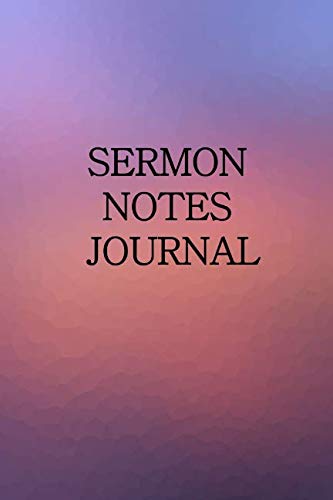 9781092539418: Sermon Notes Journal: For Men Serious About Following Jesus (Blue Haze)