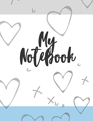 Stock image for My Notebook: Blank Notebook: lined Notebook - Large (8.5 x 11 inches) - 120 Pages - Green Cover (0001) for sale by Revaluation Books