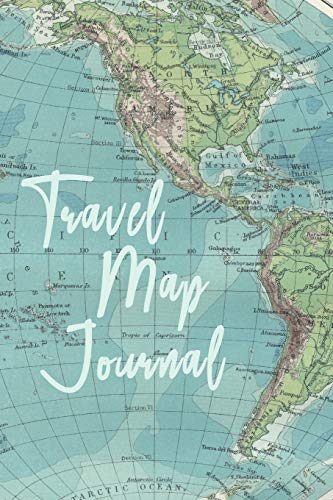 Imagen de archivo de Travel Map Journal: North America, Canada, South America & Pacific Ocean Vintage Western Hemisphere Map a la venta por Revaluation Books