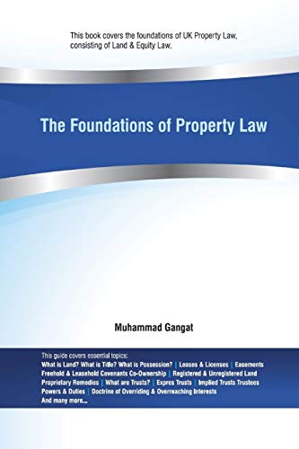 9781092928007: The Foundations of Property Law: The fundamentals of Land Law & Equity