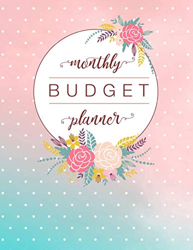 Stock image for Monthly Budget Planner: Weekly Monthly Financial Expense Tracker Notebook & Bill Organizer (Pink Aqua Design) (Large Size 8.5x11) for sale by Revaluation Books