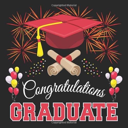 Stock image for Graduation Guest Book: Congratulations Graduate GuestBook + Gift Log | Class of 2019 Graduation Party Memory Sign In Keepsake Journal | Black Red Cover for sale by Revaluation Books