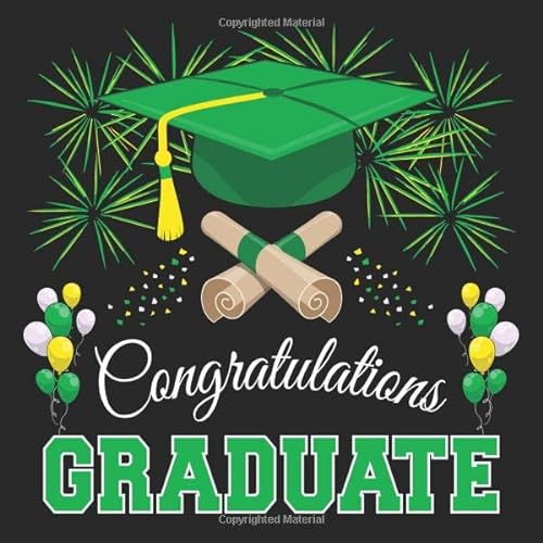 Stock image for Graduation Guest Book: Congratulations Graduate GuestBook + Gift Log | Class of 2019 Graduation Party Memory Sign In Keepsake Journal | Black Green Cover for sale by Revaluation Books