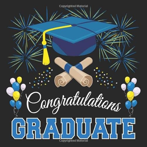 Stock image for Graduation Guest Book: Congratulations Graduate GuestBook + Gift Log | Class of 2019 Graduation Party Memory Sign In Keepsake Journal | Black Blue Cover for sale by Revaluation Books
