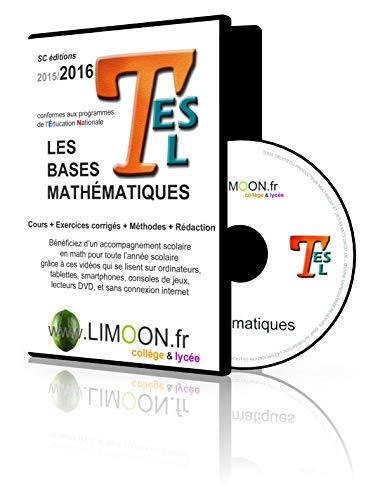 9781094458021: LES BASES MATHMATIQUES EN TERMINALE-ES-L 2017 - Soutien scolaire en vidos - Maths BAC ES L (French Edition)