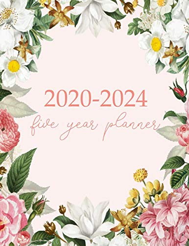 Stock image for 2020-2024 Five Year Planner: Monthly Logbook and Journal, 60 Months Calendar (5 Year Monthly Agenda 2020, 2021, 2022, 2023, 2024 Large Size 8.5x11) for sale by Front Cover Books