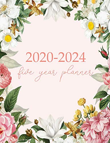 9781094704746: 2020-2024 Five Year Planner: Monthly Logbook and Journal, 60 Months Calendar (5 Year Monthly Agenda 2020, 2021, 2022, 2023, 2024 Large Size 8.5x11)