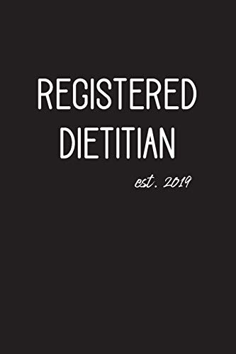 9781094841397: Registered Dietitian est. 2019: Lined Journal Graduation Gift for College or University Graduate