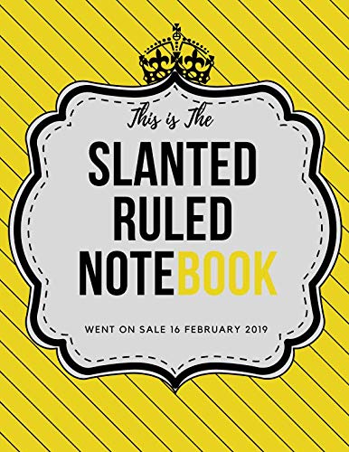 Beispielbild fr Slanted Ruled Notebook: caligraphy kits for beginners, left handed writing, journal left handed, handwriting left handed, handwriting for lefties, . notebooks (110 Pages, Blank, 8.5 x 11) zum Verkauf von Revaluation Books
