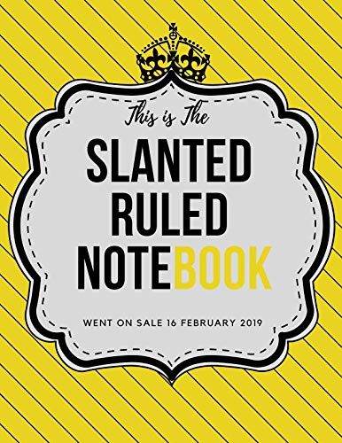 Stock image for Slanted Ruled Notebook: caligraphy kits for beginners, left handed writing, journal left handed, handwriting left handed, handwriting for lefties, . notebooks (110 Pages, Blank, 8.5 x 11) for sale by Revaluation Books