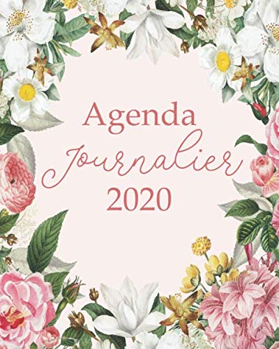 Stock image for Agenda Journalier (2020 janvier - dcembre, planificateur hebdomadaire et mensuel, 8" x 10") for sale by Revaluation Books