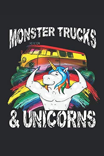 Imagen de archivo de Monster Trucks And Unicorns: Colorful Monstertruck And Unicorn Dad Fathers Day Composition College Notebook and Diary to Write In / 120 Pages of Ruled Lined & Blank Paper / 6"x9" a la venta por Revaluation Books