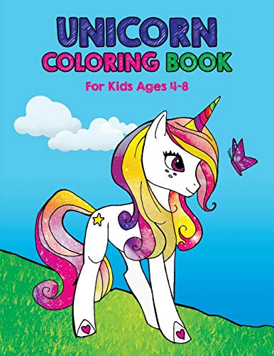 Imagen de archivo de Unicorn Coloring Book: For Kids Ages 4-8 a la venta por THE SAINT BOOKSTORE