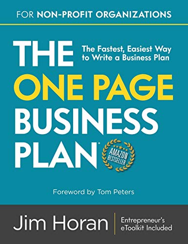 Beispielbild fr The One Page Business Plan for Non-Profit Organizations: The Fastest, Easiest Way to Write a Business Plan zum Verkauf von Lucky's Textbooks