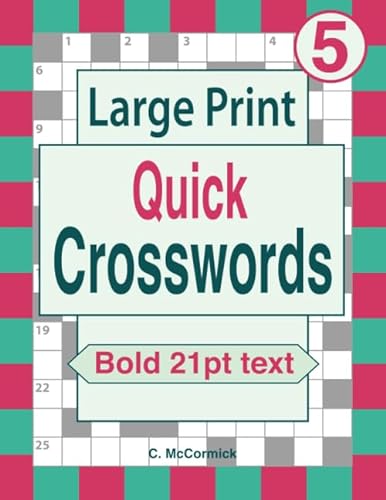 Beispielbild fr Large Print Quick Crosswords Volume 5 zum Verkauf von AwesomeBooks
