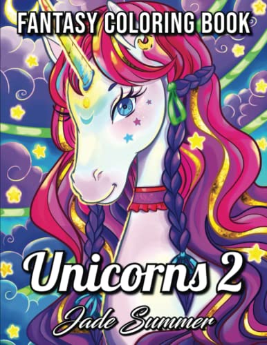 Stock image for Unicorn Coloring Book: A Fantasy Coloring Book with Magical Unicorns, Beautiful Flowers, and Relaxing Fantasy Scenes for sale by Goodwill of Colorado