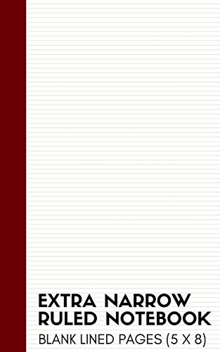 9781097461431: Extra Narrow Ruled Notebook: Ultra Narrow Lined Note Book and Journal (Thin Lined Notepads)