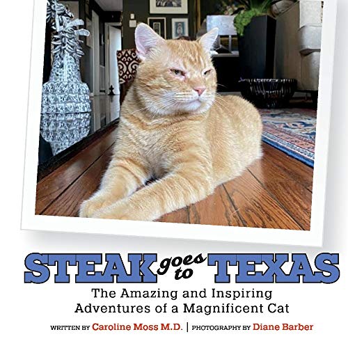 Stock image for Steak Goes to Texas: The Amazing and Inspiring Adventures of a Magnificent Cat for sale by Ebooksweb