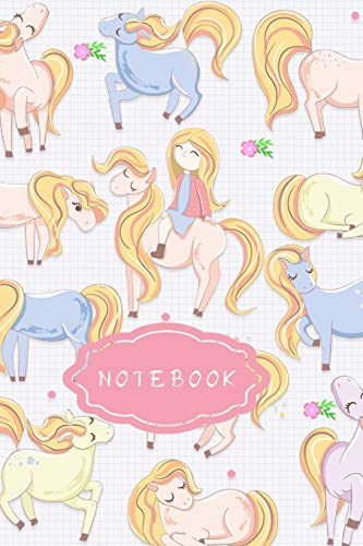 Stock image for Notebook: Pretty Pony Cute Horses Girls Journal Notebook 6 x 9 100 Wide Ruled Pages for sale by Revaluation Books