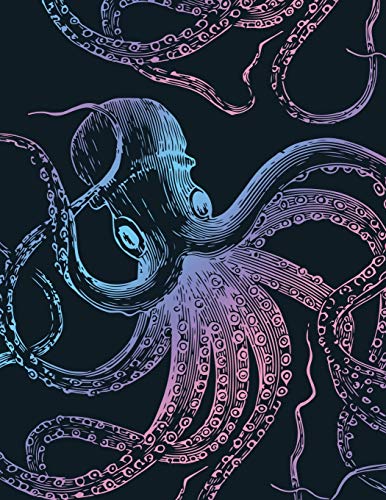 Imagen de archivo de Vintage Octopus Sketchbook Purple: Ocean Sea Life Sketchbooks For Artists Adults and Kids to draw in 8.5x11 110 blank pages a la venta por Revaluation Books