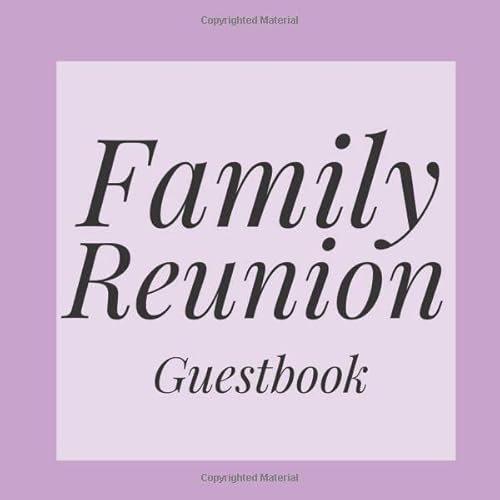 9781099434556: Family Reunion Guestbook: Purple Lilac Guest Event Signing Book - Visitor Message Log Organizer w/ Photo Space - Name Registry Comment Advice Well ... Present for Special Memories/Party Reception