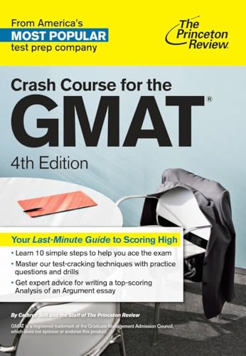 Stock image for Crash Course for the GMAT, 4th Edition (Graduate School Test Preparation) for sale by Discover Books