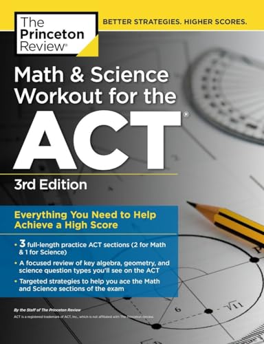 Stock image for Math and Science Workout for the ACT, 3rd Edition for sale by Better World Books: West