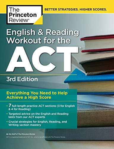 Beispielbild fr English and Reading Workout for the ACT, 3rd Edition zum Verkauf von Better World Books: West