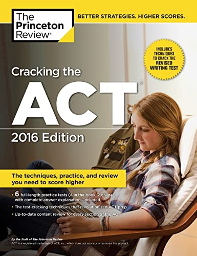 Beispielbild fr Cracking the ACT with 6 Practice Tests, 2016 Edition (College Test Preparation) zum Verkauf von Wonder Book