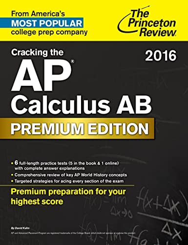 Beispielbild fr Cracking the AP Calculus AB Exam 2016 zum Verkauf von Better World Books