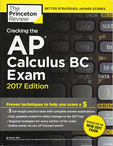 Beispielbild fr Cracking the AP Calculus BC Exam, 2017 Edition zum Verkauf von Better World Books