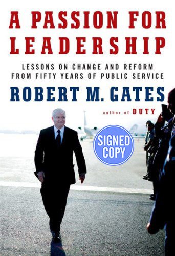 Imagen de archivo de A Passion for Leadership: Lessons on Change and Reform from Fifty Years of Public Service - Autograhed Signed Copy a la venta por HPB-Ruby