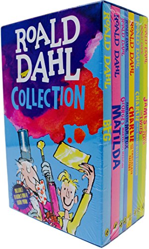 Beispielbild fr Roald Dahl Collection: 8 Book Box Set (includes Matilda, Charlie and the Great Glass Elevator, Charlie and the Chocolate Factory, Fantastic Mr. Fox, George's Marvelous Medicine, James and the Giant Peach, The Twits, The BFG zum Verkauf von GoldenWavesOfBooks