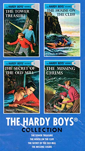Stock image for Hardy Boys Collection Set : Books 1 to 4 (Hardcover) with Tower Treasure, House on the Cliff, Secret of the Old Mill, and The Missing Chums for sale by ZBK Books