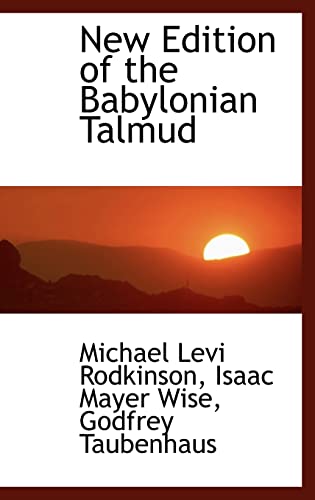 Stock image for New Edition of the Babylonian Talmud, Original Text, Edited, Corrected, Formulated, and Translated into English, Volume IV (XII) Section Jurisprudence (Damages) (Bibliolife Reproduction) for sale by HPB-Red