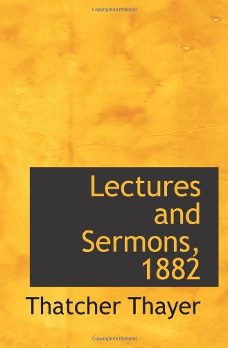 Stock image for Lectures and Sermons, 1882 for sale by Revaluation Books