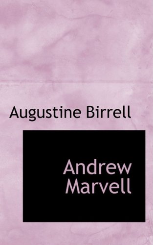 Andrew Marvell (9781103133116) by Birrell, Augustine