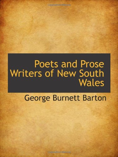 Stock image for Poets and Prose Writers of New South Wales for sale by Revaluation Books