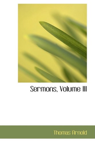 Sermons (9781103156498) by Arnold, Thomas